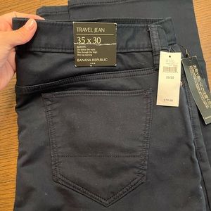 NWT men’s blue travel jeans slim fit